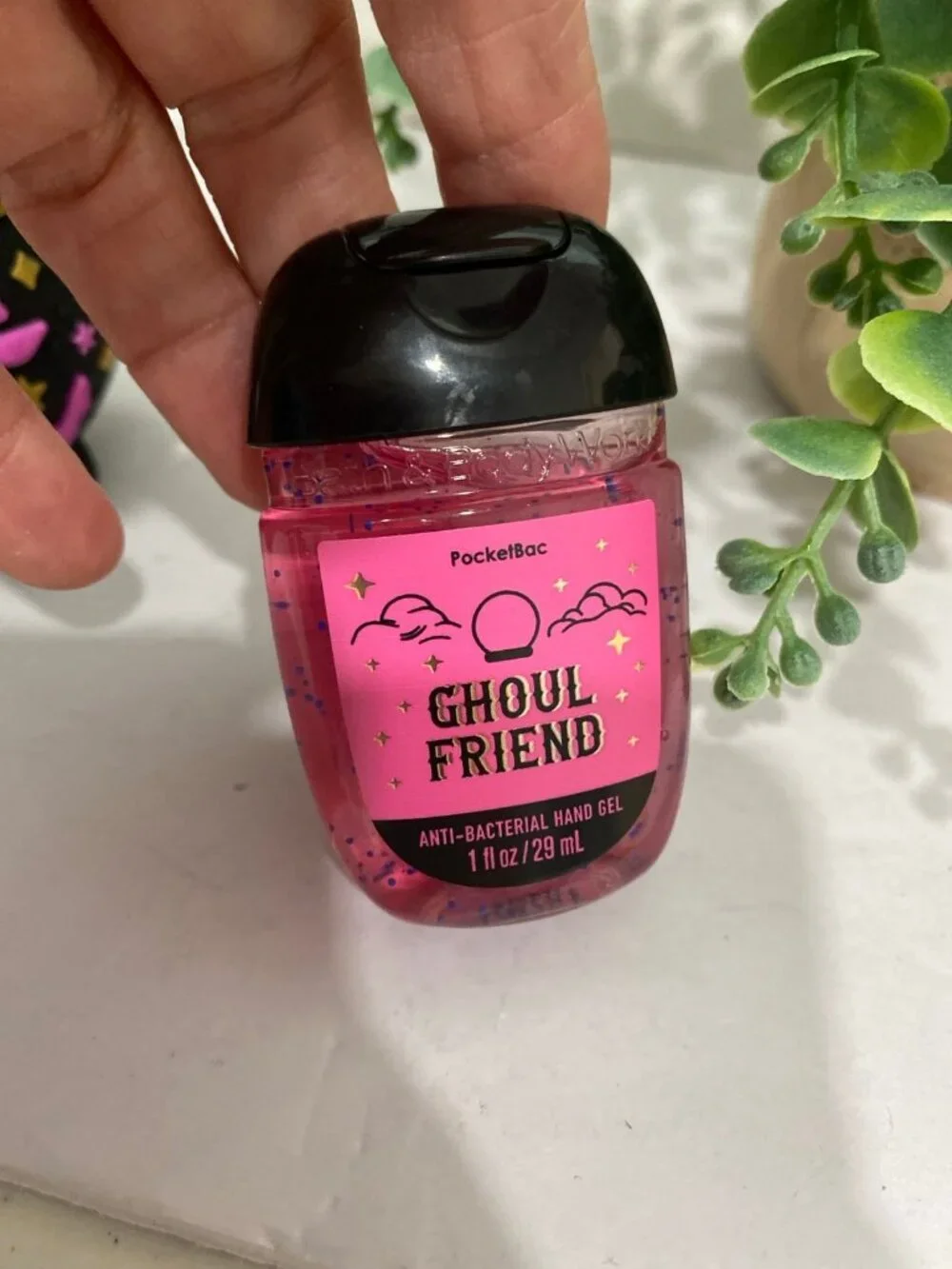 Halloween Light Up Cauldron Pocket Bac Holder & “Ghoul Friend” Sanitizer BBW